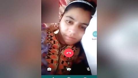 Sexy amateur blonde chick in sexy outfit in web cam video