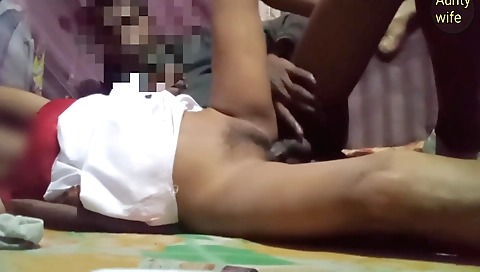 Indian amateur brunette fucks her auntywife 3 sixty nine