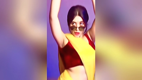 Brunette with natural body is fucked in the hotel room