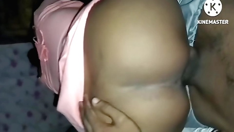 Lusty babe with big tits sucks and fondles her boyfriend's giant cock