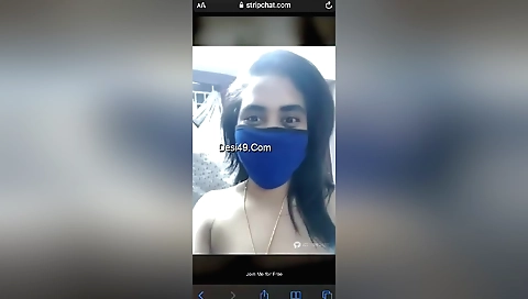 Sexy amateur brunette is fingering herself on webcam