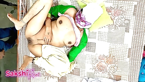 Stepmom and I helped her with oil and oiling my pussy