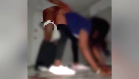 Brunette takes his dick in mouth and then fucks him