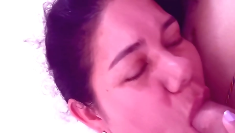 Amateur brunette milf fucking her hubby with a dick