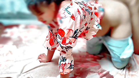 Indian brunette girl fucked with a cock in her home