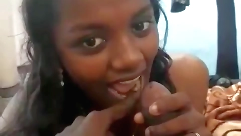 Indian girlfriend's big tits and a hot shaved pussy