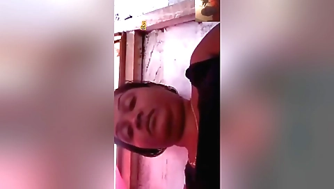 Amateur brunette shows her hairy pussy in webcam video