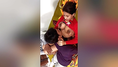 Blonde and her boyfriend share his dick with her mate