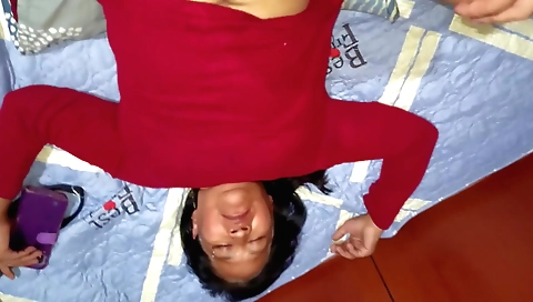 Amateur teen creampie on her man and his father-in-law