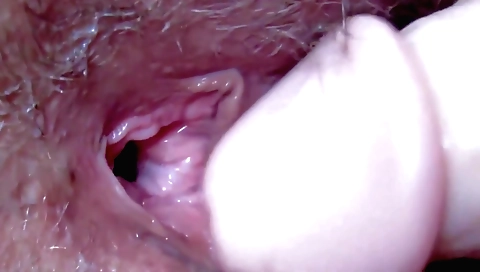 I use a dildo and fuck in my hairy sexy solo film clip