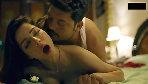 Stunning indian milf is on her side and sucking cock