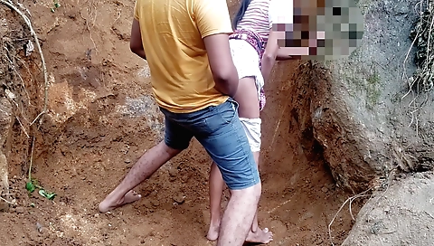 Outdoor naked sex with friends in the middle of hot weather