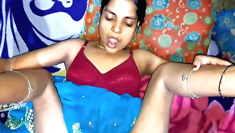 Indian couple is having fun in their house with their own pleasure