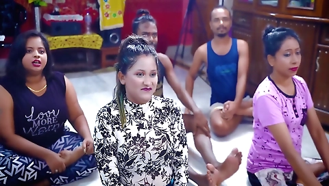 Indian yoga teacher turns into sex teacher in threesome