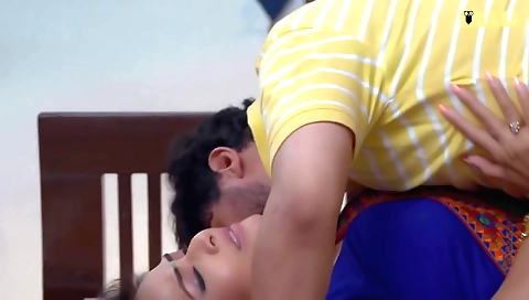 Indian luv with sexy lingerie enjoys passionate sex