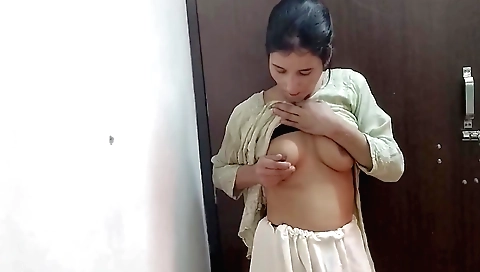 Indian girl spreads her legs and shows off her body