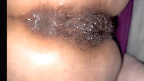 Hairy indian chick does some bareback action in bed