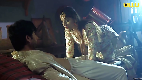 Brunette beauty can't get enough of her boyfriend's hands