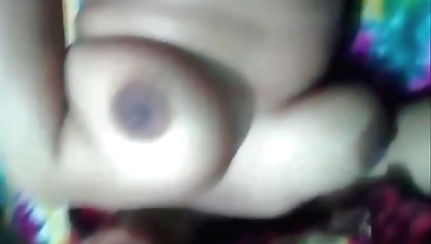 Busty amateur brunette nude with a big ass and tits