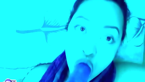 Brunette enjoys self-cunnilingus in the hotel room