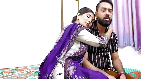 Indian busty babe fucked by friends wife with hindi sex