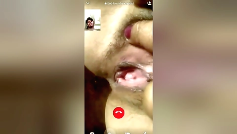 Indian amateur woman shows off hairy pussy in web cam