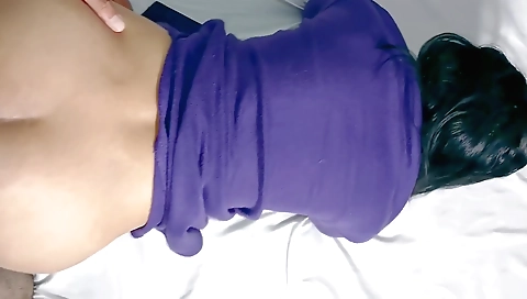 Bhabhi gets fucked in doggy style by his dude with a long pole