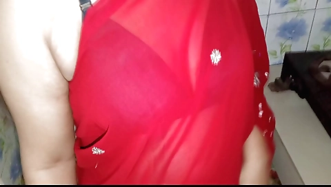 Indian wife and her man are having sex in the kitchen