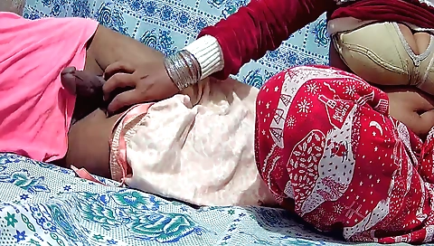 Busty indian teen enjoys sex on the bed and is very horny