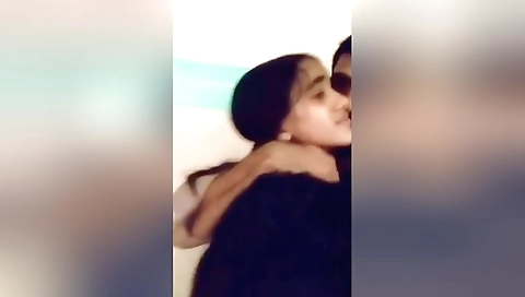 Today Exclusive-cute Paki Chick Boobs Pressing By Lover 1