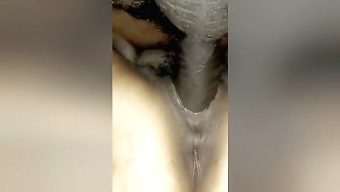 Hairy Indian babe gets fucked in front of a camera