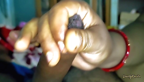 Boyfriend gets caught cheating and has to pay a hand job