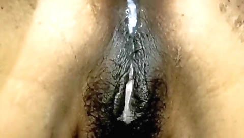 Indian girl with hairy pussy gets a creampie in her hole