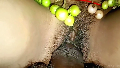 Indian babe with hairy pussy and hairy cunt with her husbands