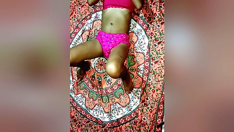 Indian girl is making out with a man and she is getting his cock