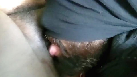 Hairy housemaid gets her pussy pounded by a stepson