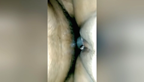 Indian hottie with big ass and a big cock is giving a blowjob