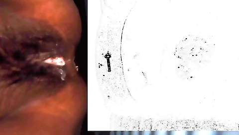 Bimbo with a hairy pussy is taking a piss in bathroom