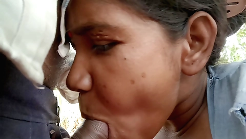 Indian friend enjoys outdoor sex with his friend's hag