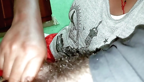 Indian hairy MILF cum in her ass in the deepthroat scene