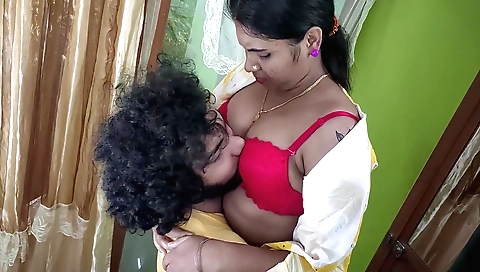 Indian teacher with a shaved pussy fucked by a stud