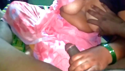 Busty brunette gets her cunt rammed in the backyard