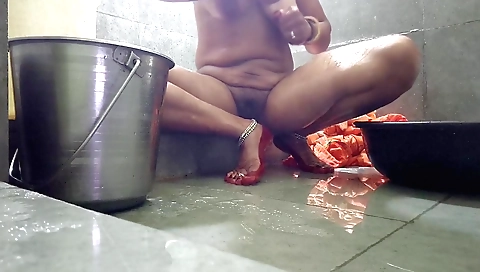 Kavita bhabhi in her shower has an orgy with the man