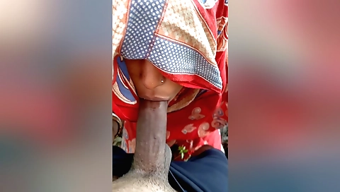 Indian babe in tank top and stockings going in the sun