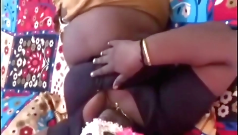 Indian woman 18+ shows her sexy legs while sharing her tits