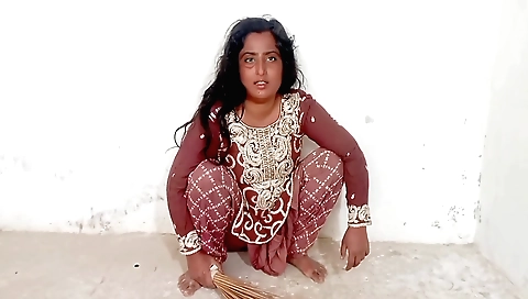 Indian amateur big tits brunette playing with her hands