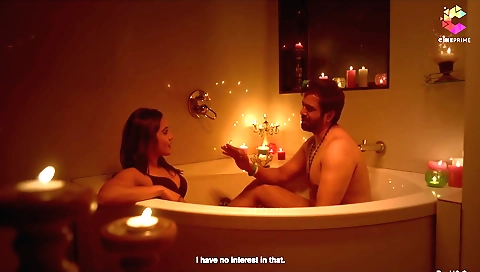 Busty brunette is in an erotic video call with her husband 2