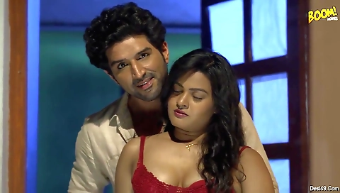 Big tits brunette babe with soft hair and big tits seduce