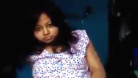 Indian teen has a hairy pussy showing it in a solo video