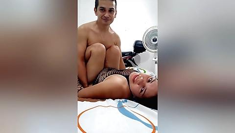 Indian hottie with big ass fucks a dick in her tight pussy